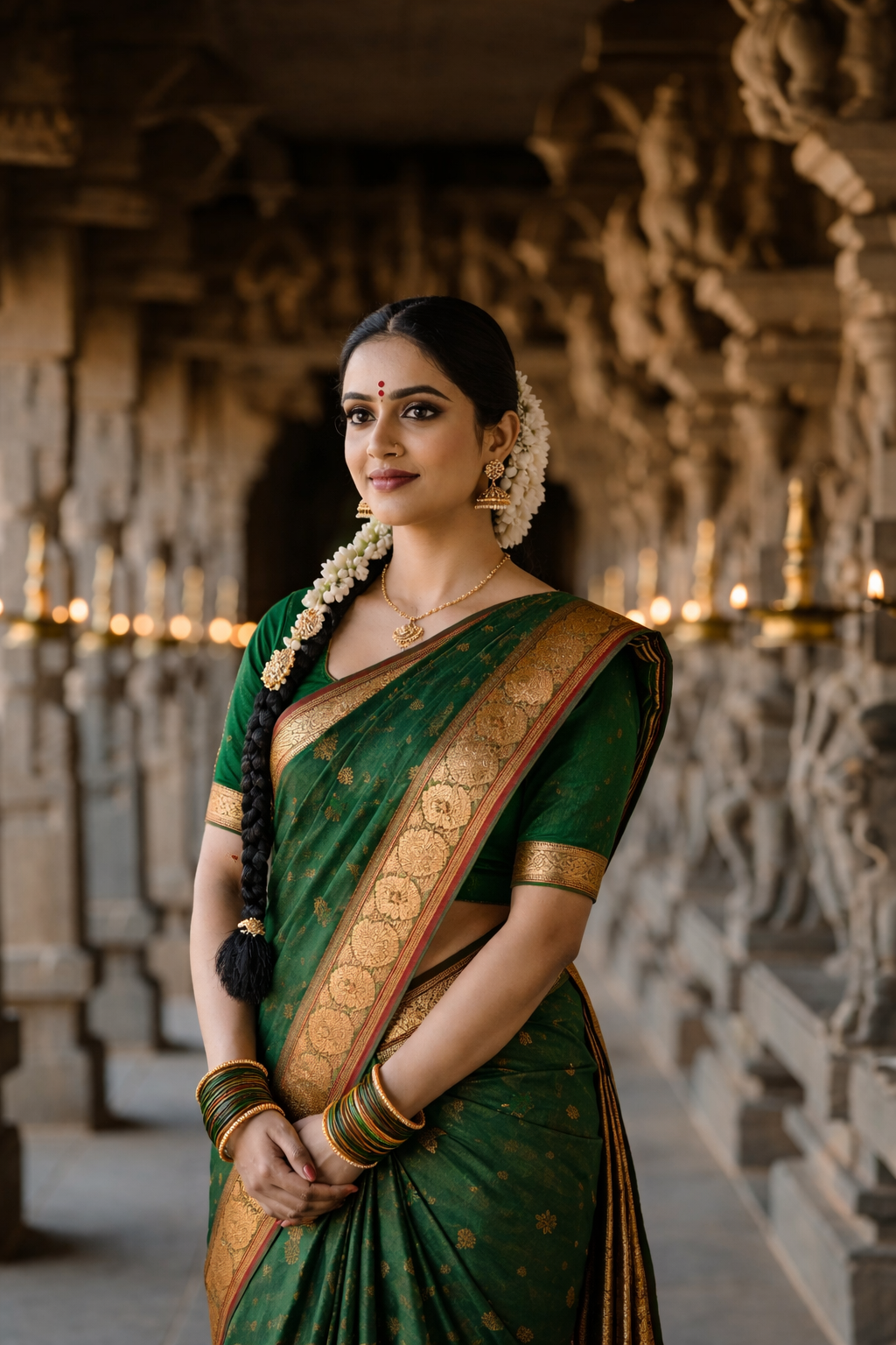 temple border sarees