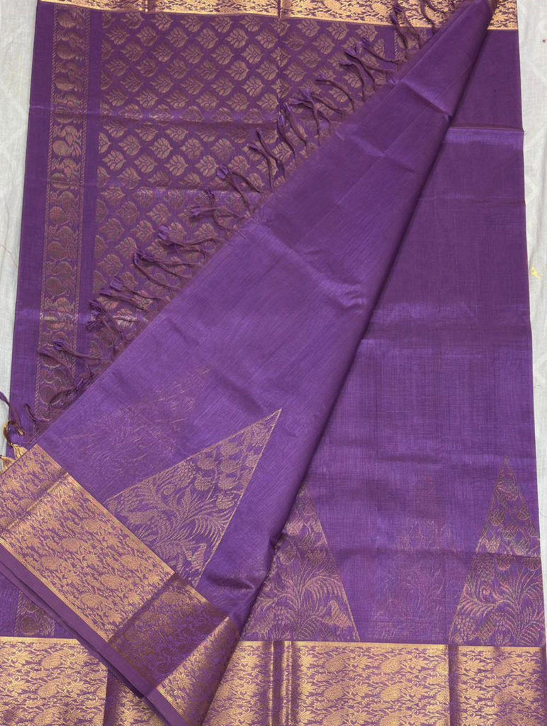mangalagiri cotton by pattu handloom premium quality double weaving kanchi boarder with big temple design saree