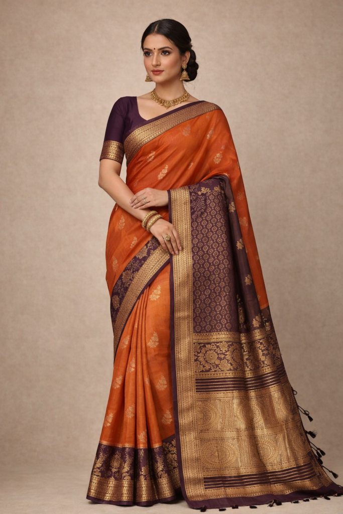 mangalagiri cotton by pattu handloom premium quality double weaving vintage style gold zari kanchi boarder sarees